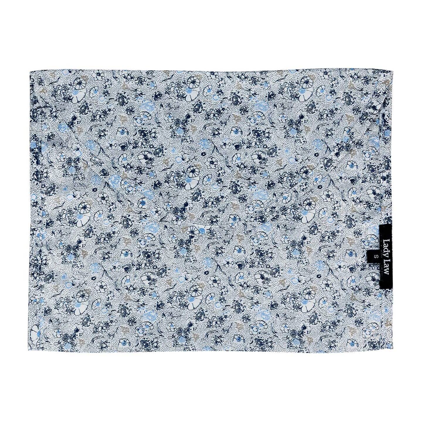 Pigiama leggero LADYLAW fiori blu e celeste