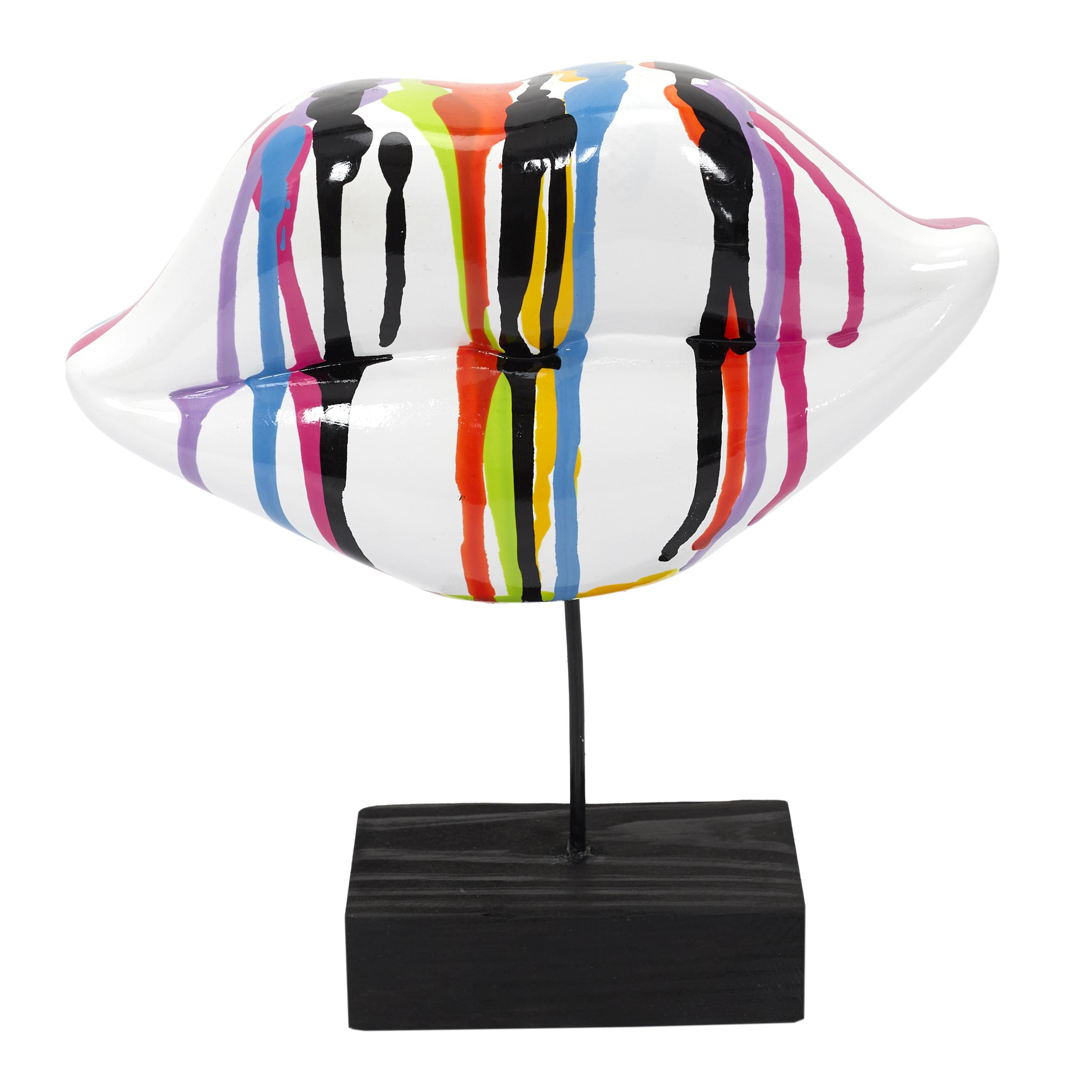 DECO A POSER BOUCHE MULTICOLORE H20CM M6