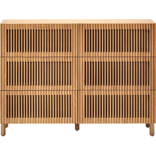 Commode 6 tiroirs en bois - UMEA