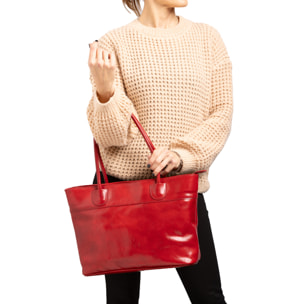 Borsa a tracolla  da uomo In Vera pelle Made in Italy 40x27x14 cm