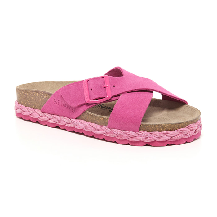 SANDALO CON ZEPPA BILLOWY ROSA