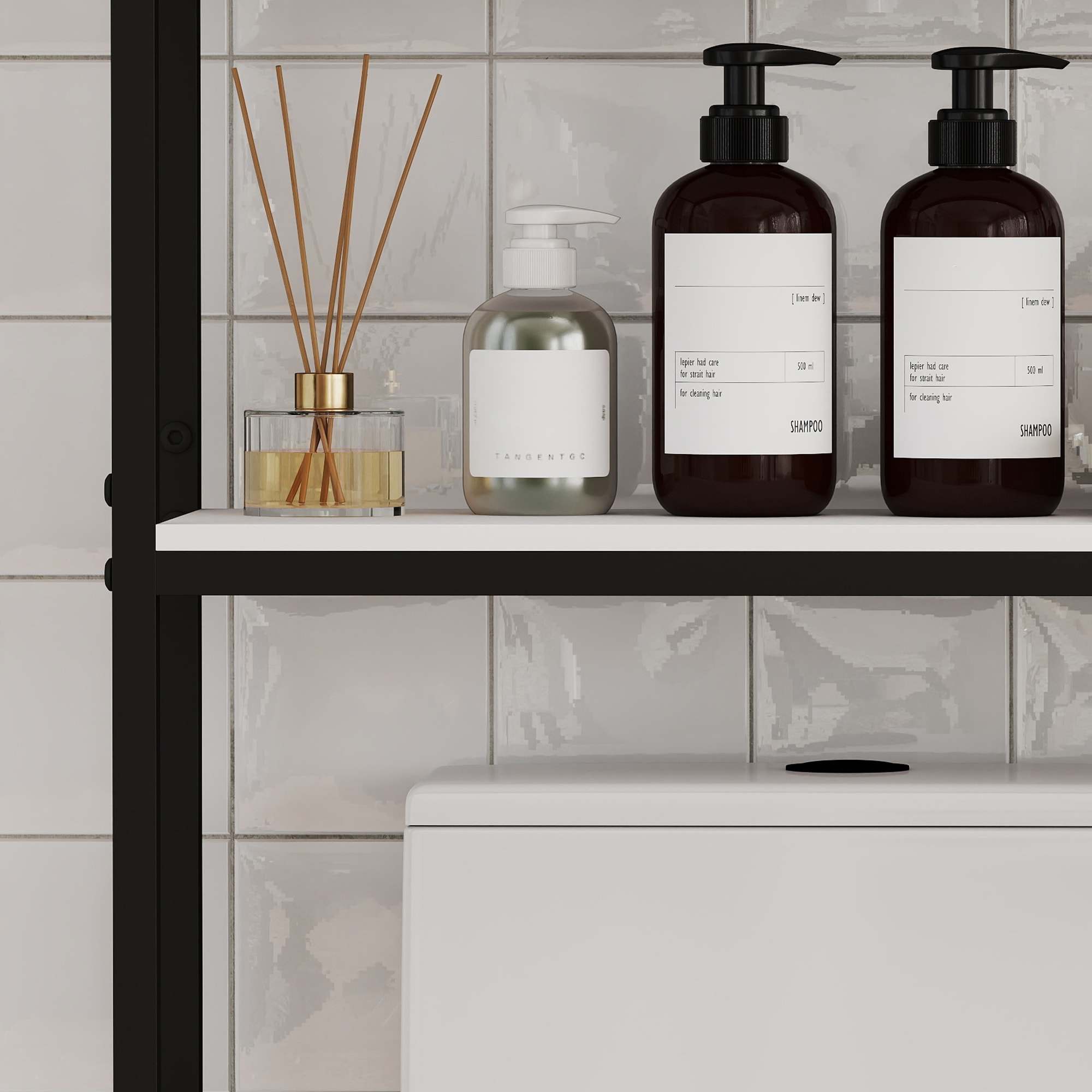 Mueble sobre Inodoro Armario sobre Inodoro con 3 Puertas 2 Estantes Ajustables y Compartimento Abierto Mueble de Baño 79,5x23x178 cm Multicolor