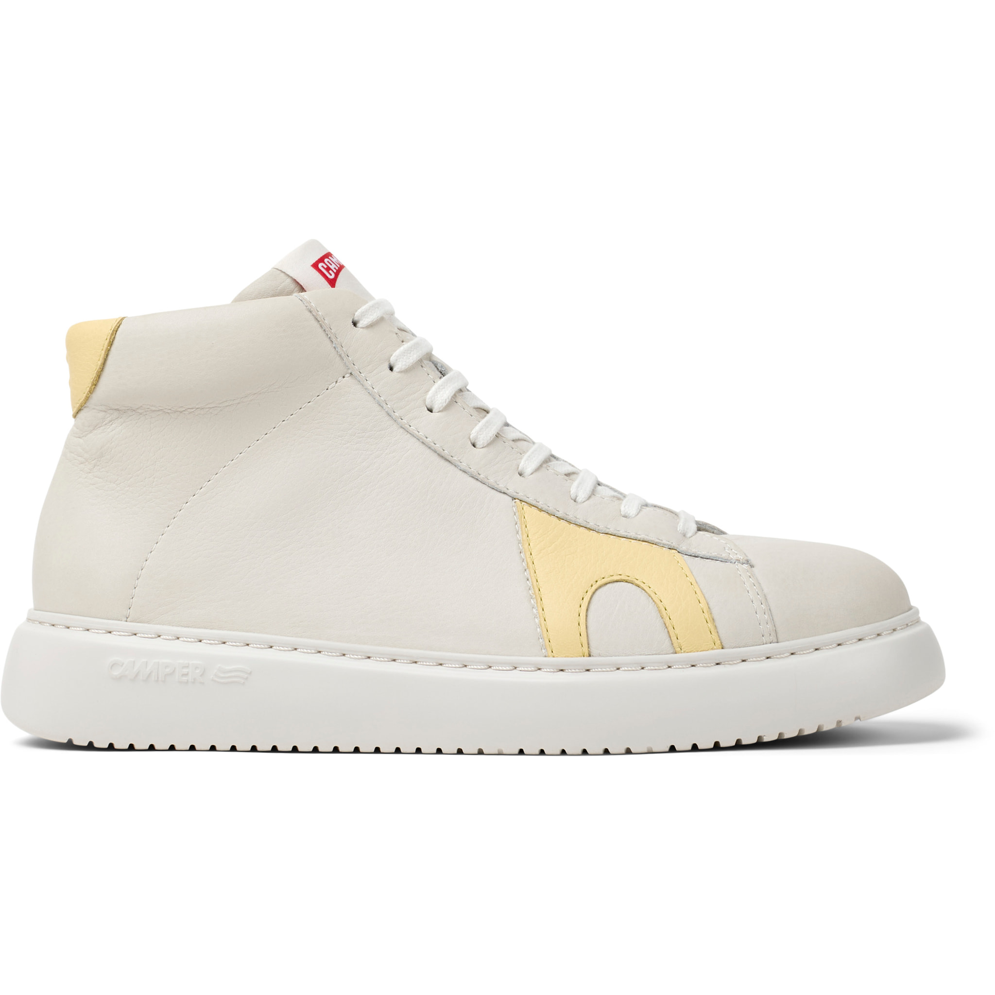 Sneaker-Bootie - CAMPER Runner K21 - Blanco - Cuero liso