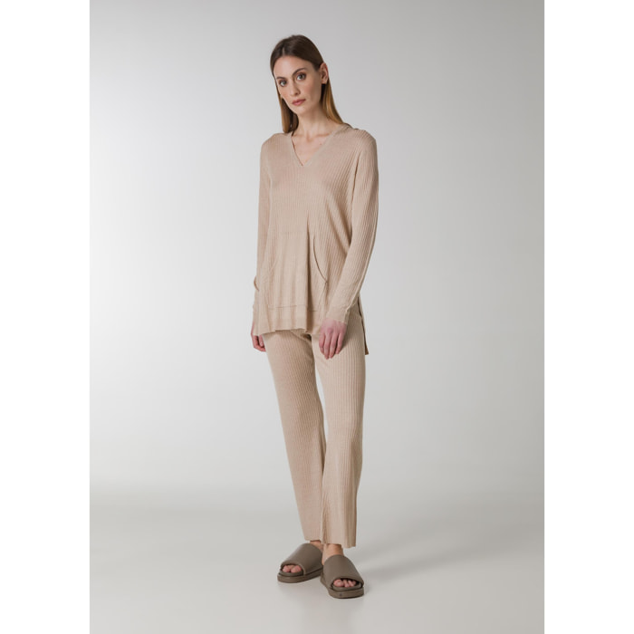 DEHA - Pantalone KNITTED LOUNGE PANTS in Lino per donna