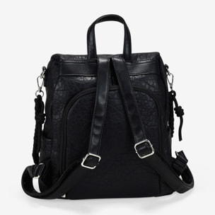 Mochila antirrobo negra con bolsillos