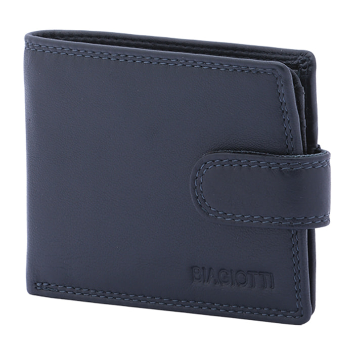 Portafoglio  da uomo In Vera pelle Made in Italy 9x11x2,5 cm