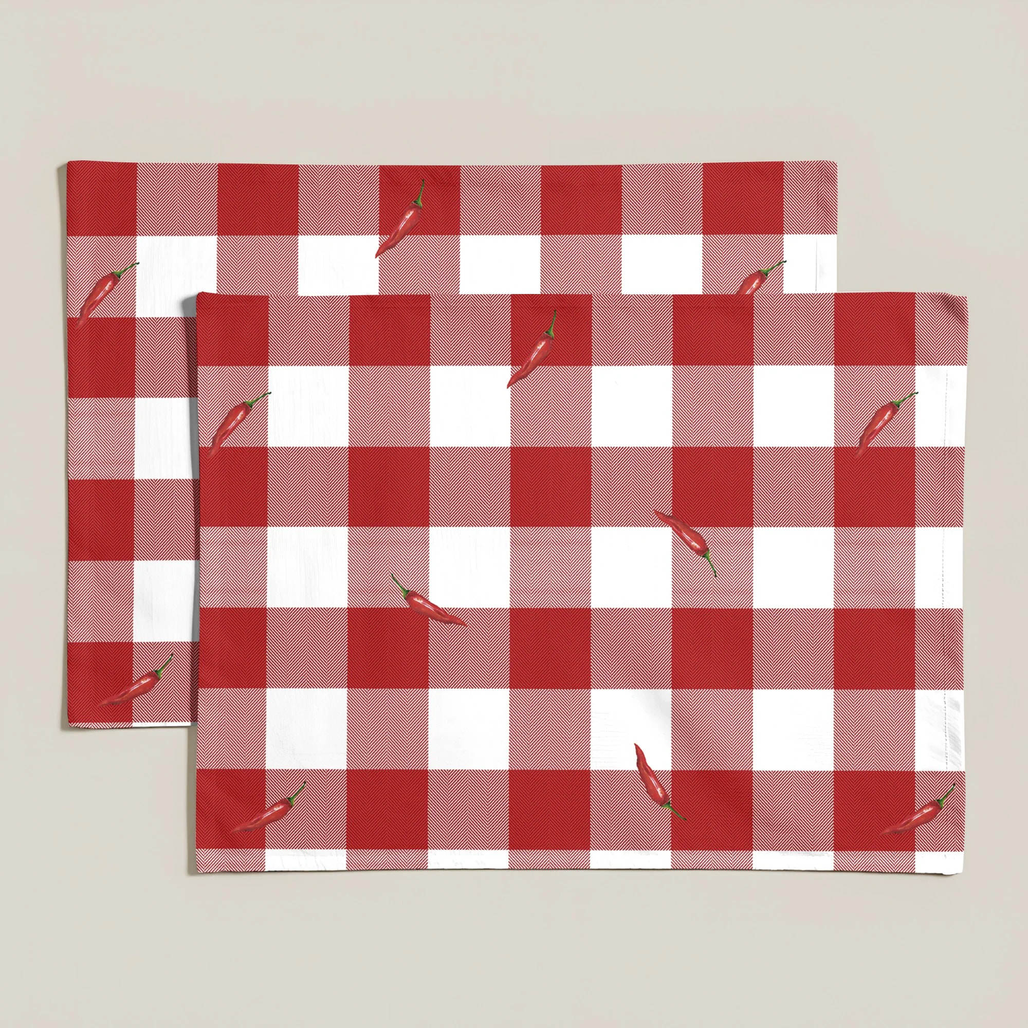 Lot de 2 sets de table anti-taches Marcello