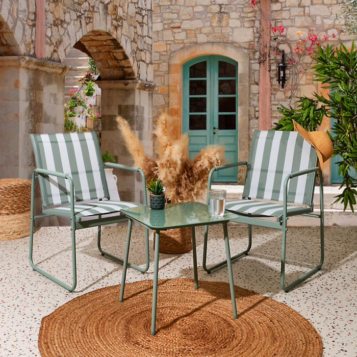 Salon De Jardin Namur 2pcs Beige