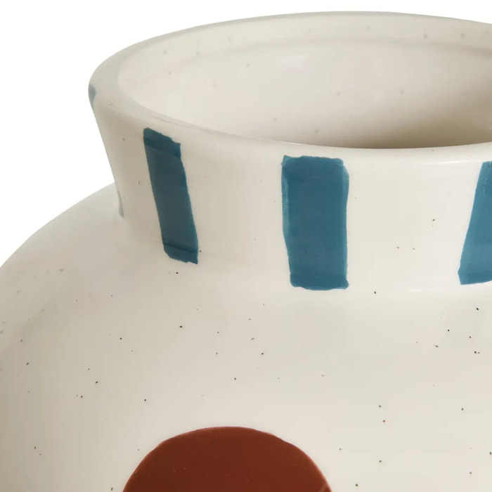Vase en céramique Homy H.25cm blanc