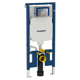 Pack WC Bati-support Geberit UP720 + Cuvette Lucco Avva sans bride + Abattant soft close + Plaque Blanche