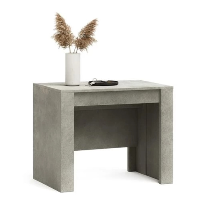 Mesa consola extensible Denis en cemento 50-235 cm Cemento