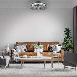 Forlight Merak - Ventilador de Techo con Lámpara LED sin Aspas. Ventilador de Plafón 6 Velocidades y Luz Regulable 2700-6000K
