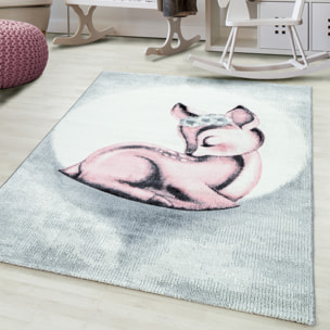 BAMBI - Tapis enfants à motif biche rose