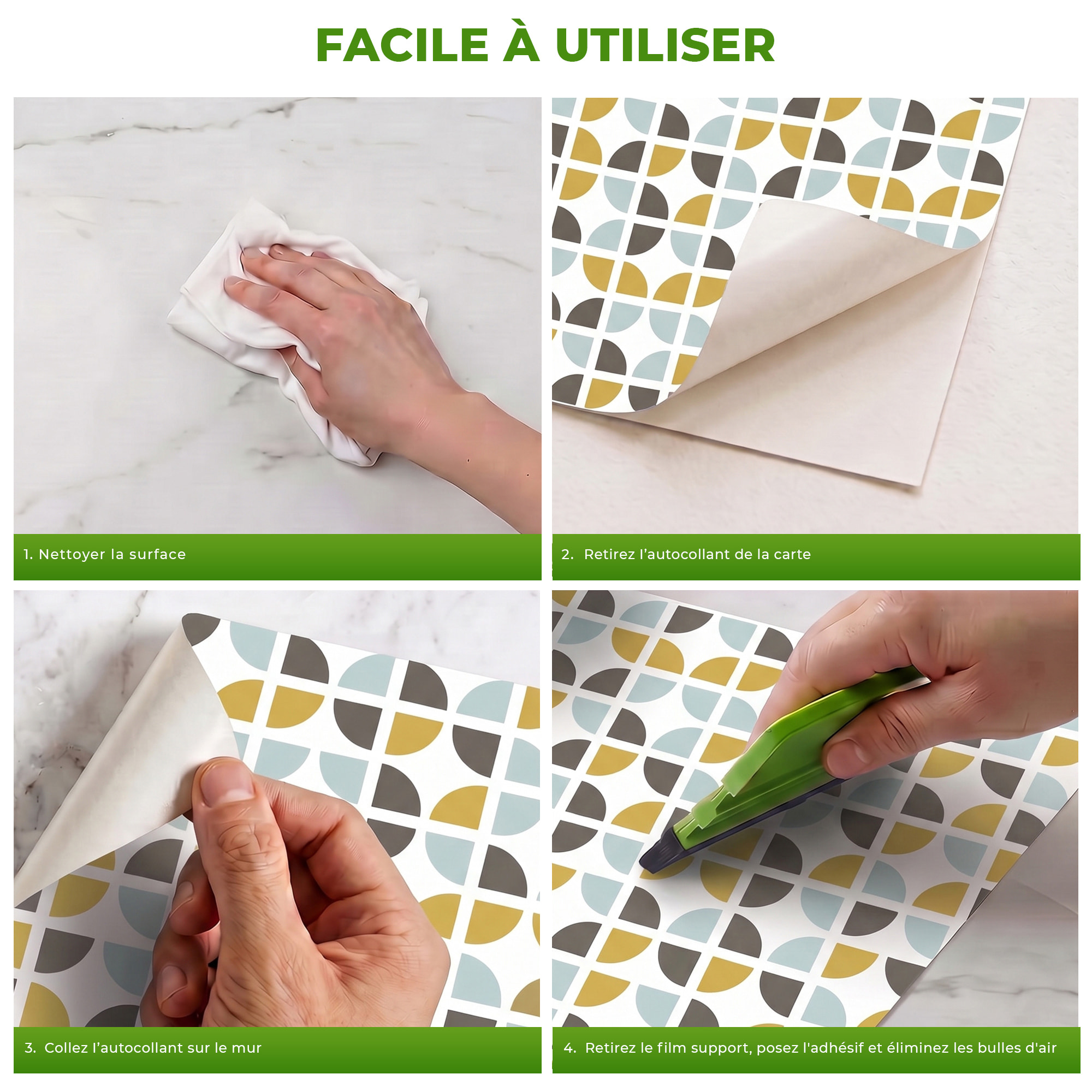 Sticker effet papier peint - MALMO