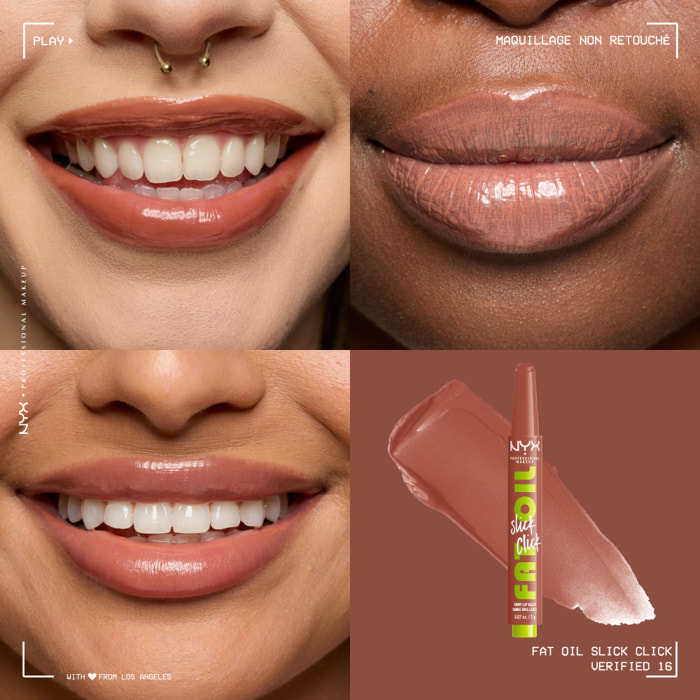 NYX Professional Makeup FAT OIL SLICK CLICK Baume à lèvres VERIFIED