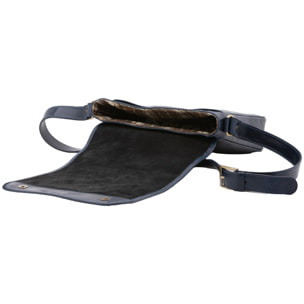 Borsa a tracolla da uomo in vera pelle - Modello False - Made in Italy - 29.0 x 28.0 x 9.0 cm