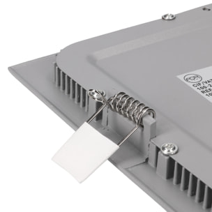 Forlight Downlight Ip23 Easy Square 225Mm Led 15,5W 3000K Gris 1371Lm