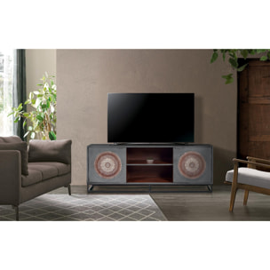 Mueble TV de Madera de Mango 150 Cm Estilo Étnico Contemporáneo Industrial