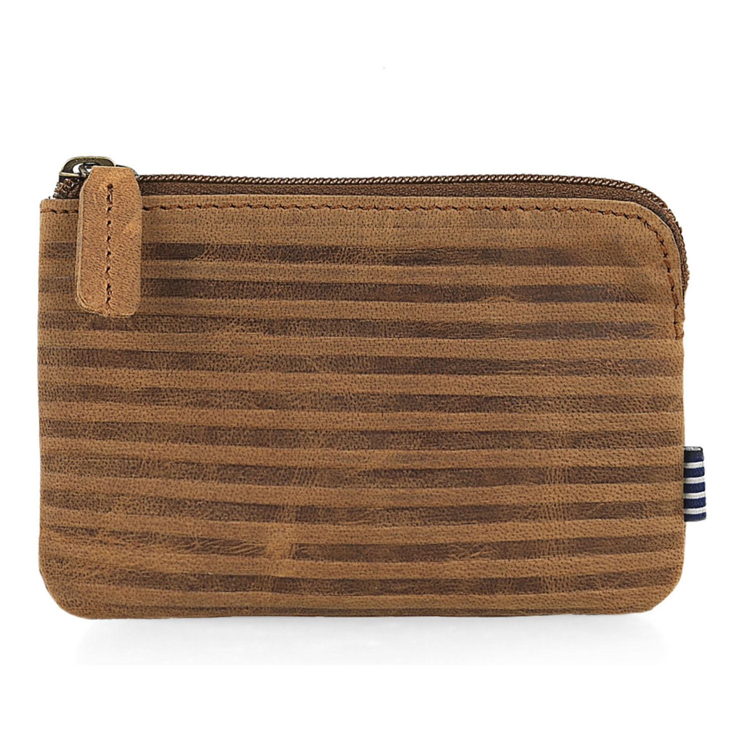 Monedero Primer De Piel Marron