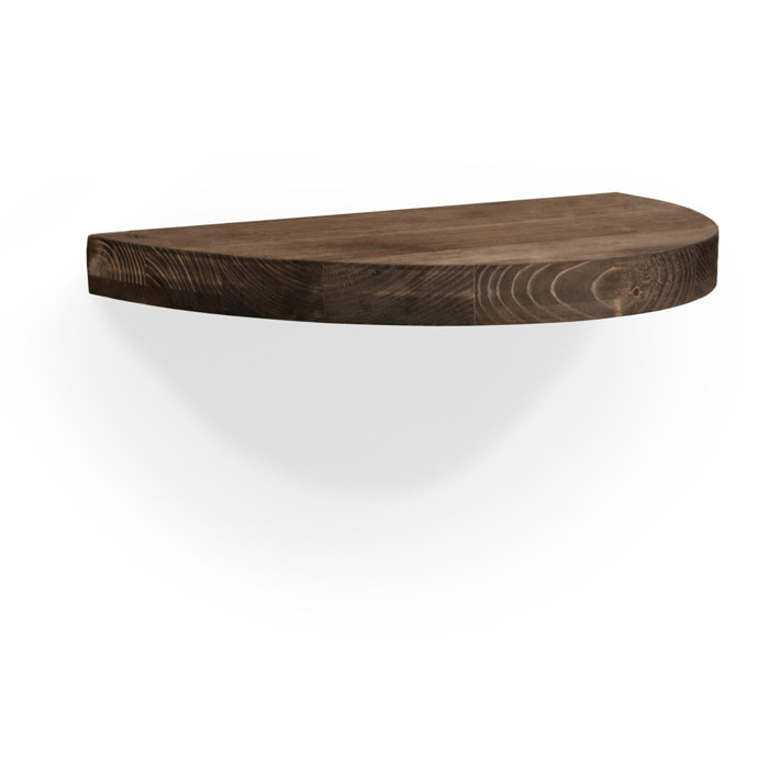Table de chevet flottante en bois massif ton noyer 3,2x40cm Hauteur: 3.2 Longueur: 40 Largeur: 19.5