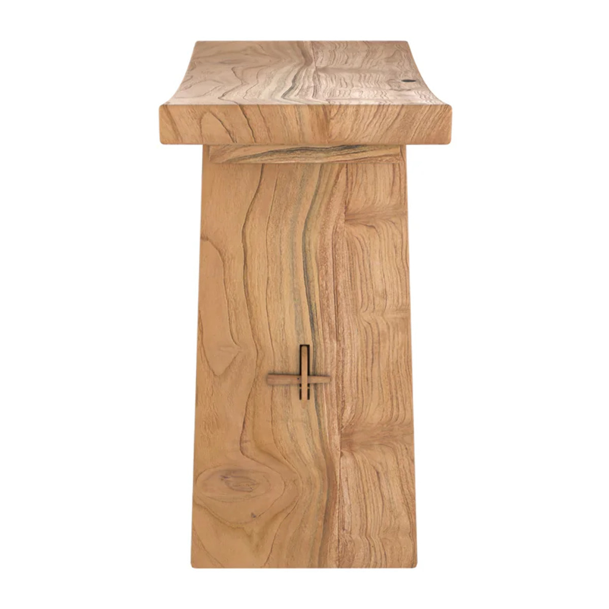 Tabouret en bois de teck recyclé - Eka