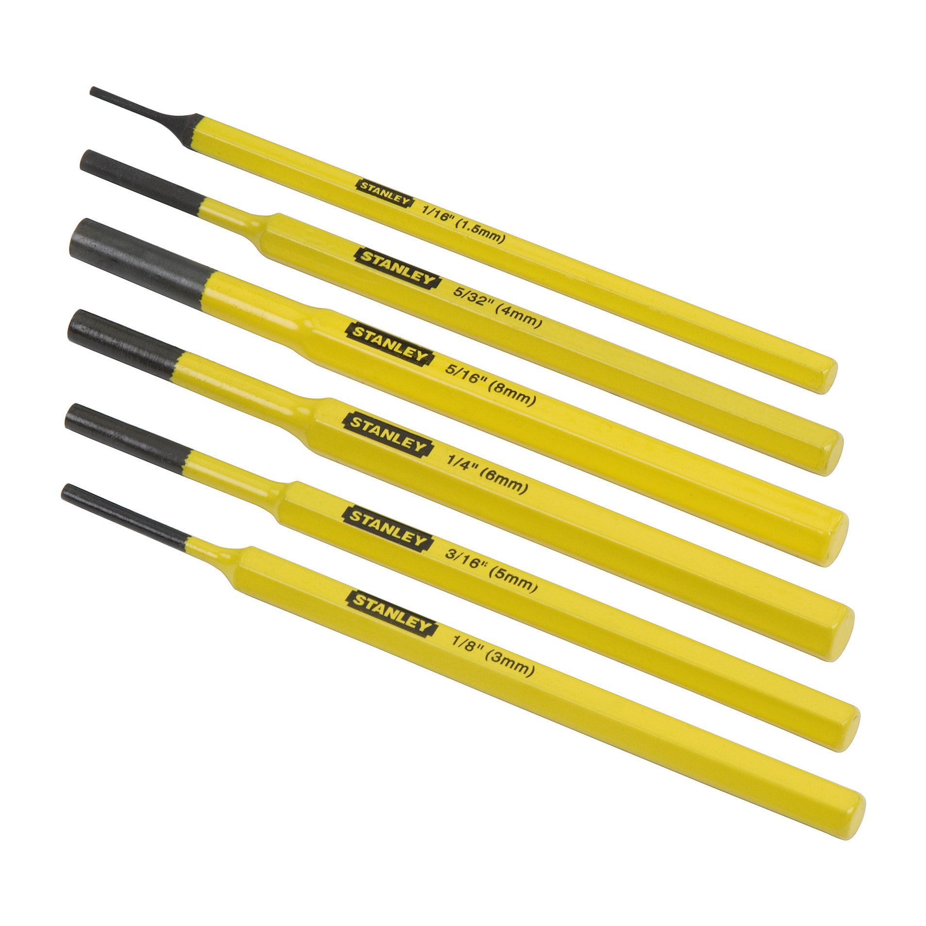 Chasse-Goupilles (1,5-3-4-5-6 et 8 mm) Jeu de 6 Pièces