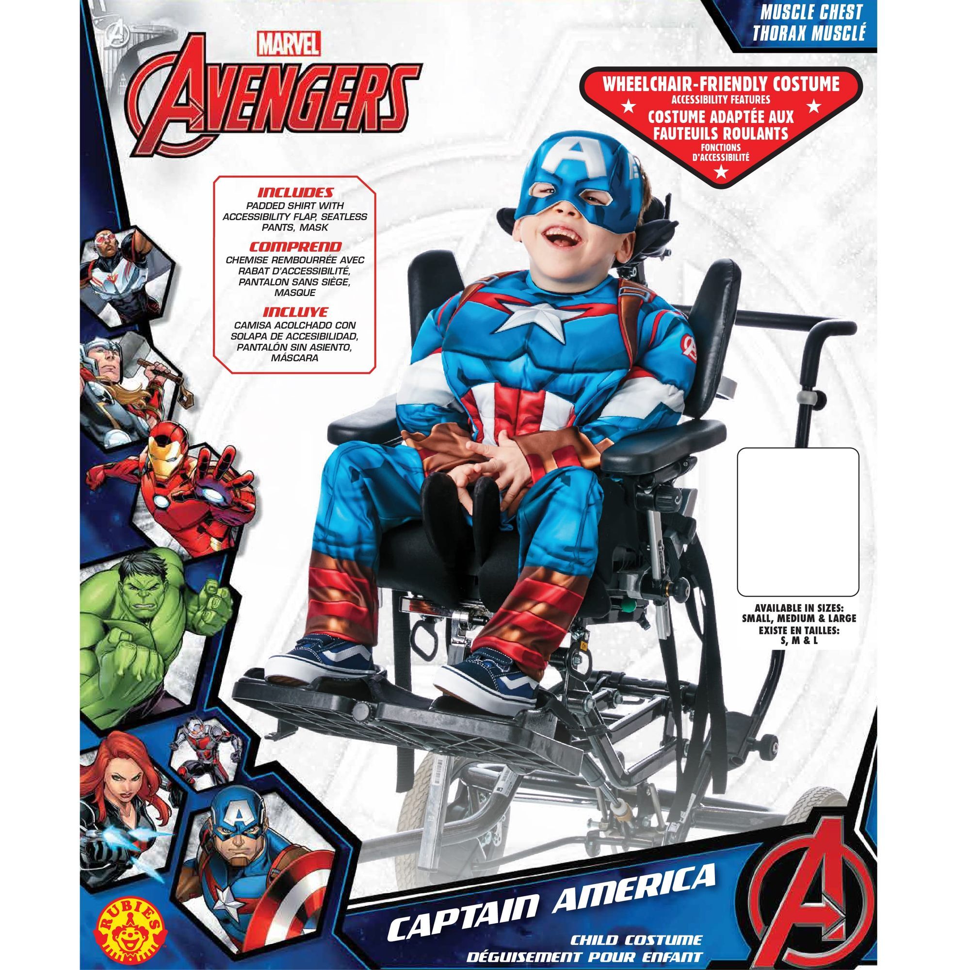 DISFRAZ CAPITAN AMERICA ADAPTIVE INF
