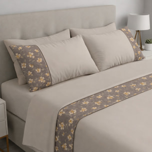 Completo letto Armonie IPERSAN Puro Cotone Gigliola Tortora