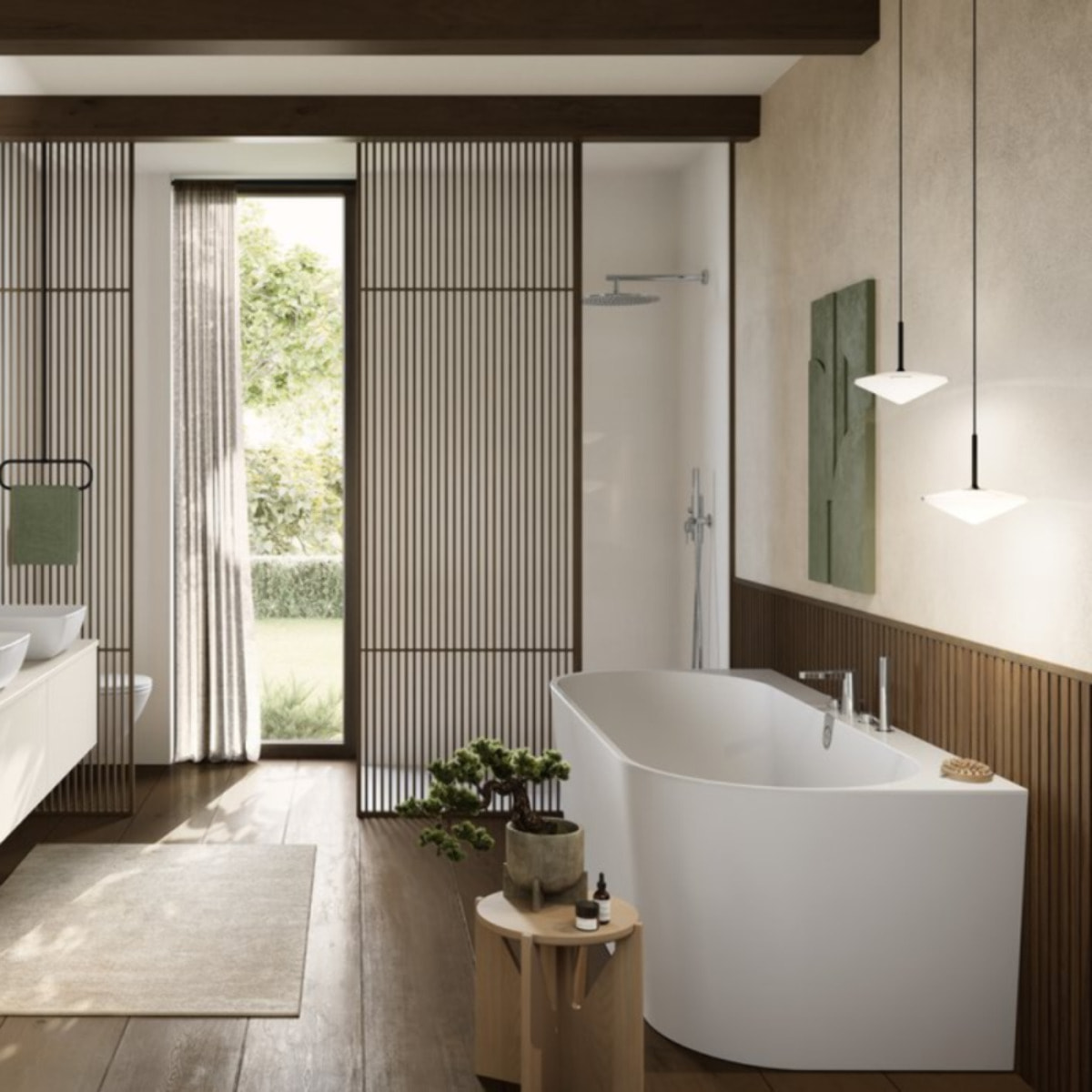 Baignoire îlot 180 x 80 VILLEROY & BOCH Oberon 2.0 blanc mat
