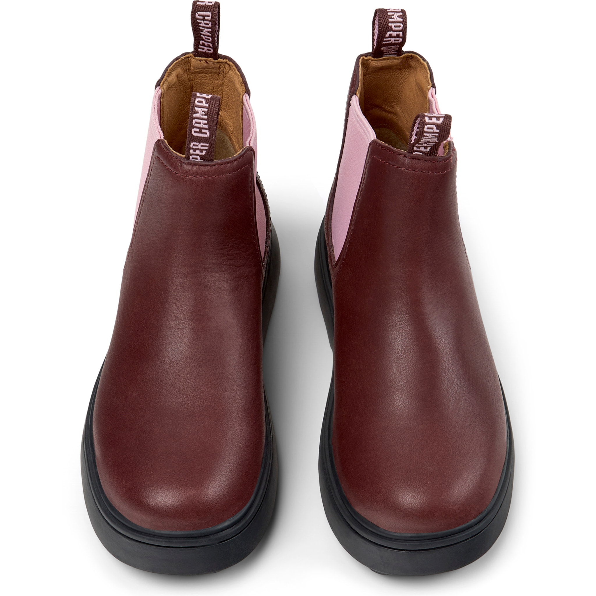 Botines - CAMPER Norte - Burdeos - Cuero liso