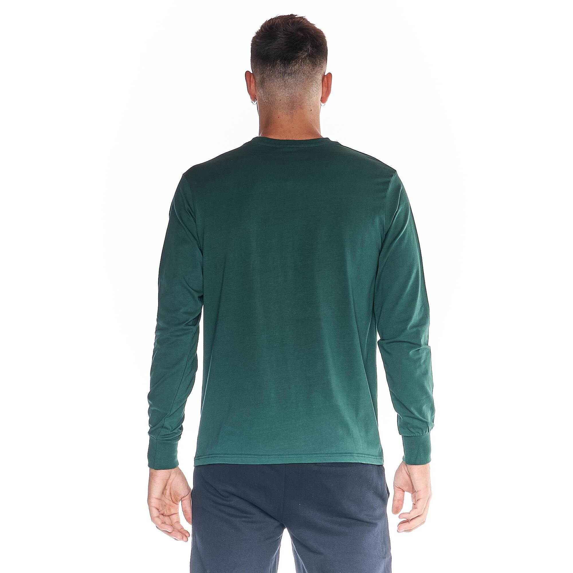 Camiseta de hombre Leone Basic de algodón de manga larga