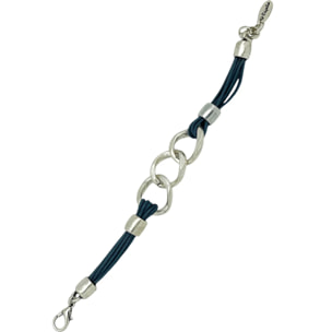 Pulsera Trial en Azul plata 10µ