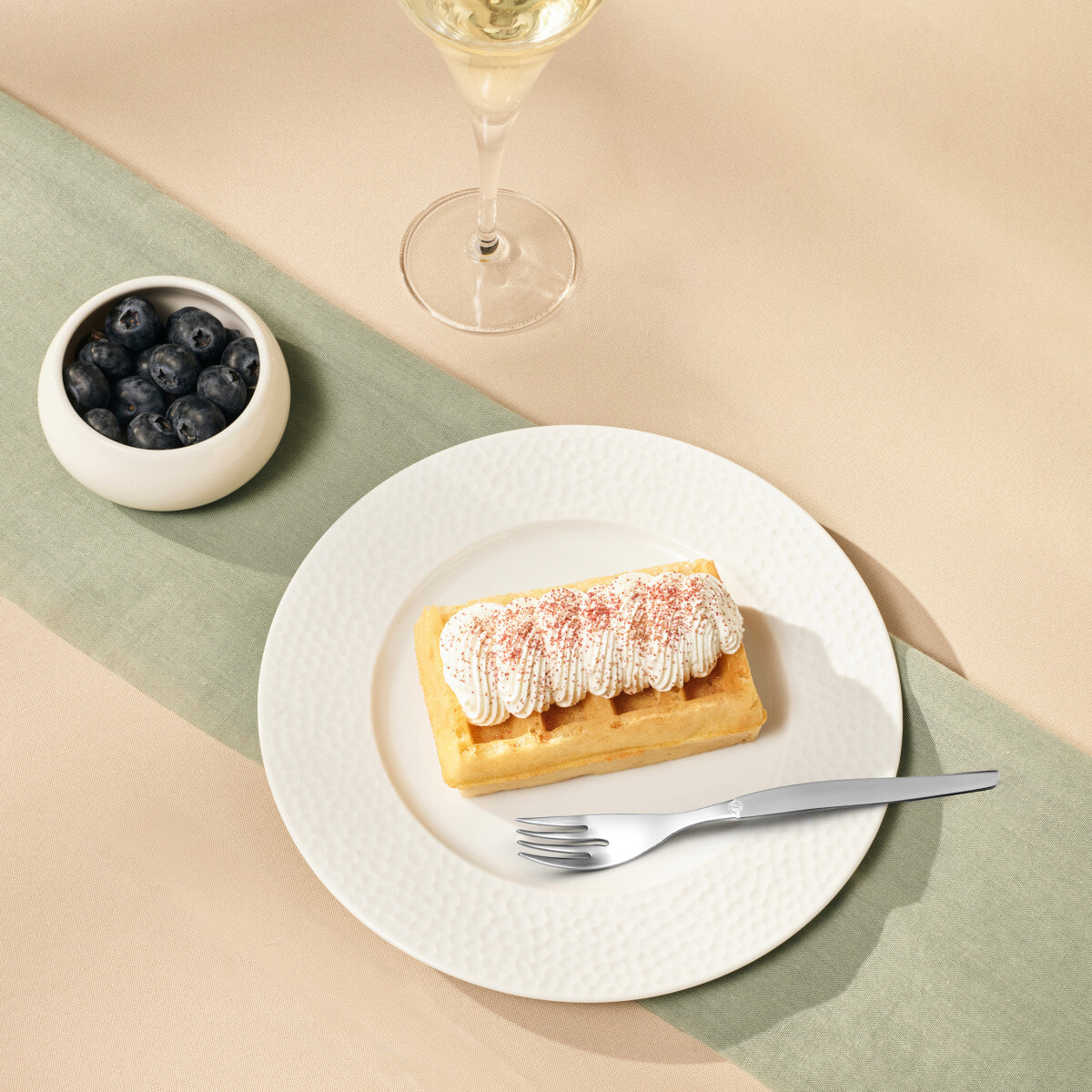 Jet Satin - Forchetta da dolce (x12) e 1 server per le torte