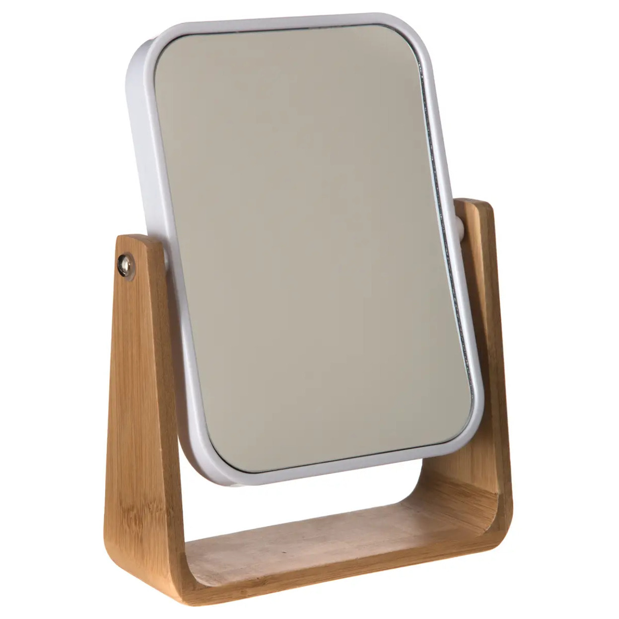 Miroir 16x22cm bambou "Naturéo" blanc