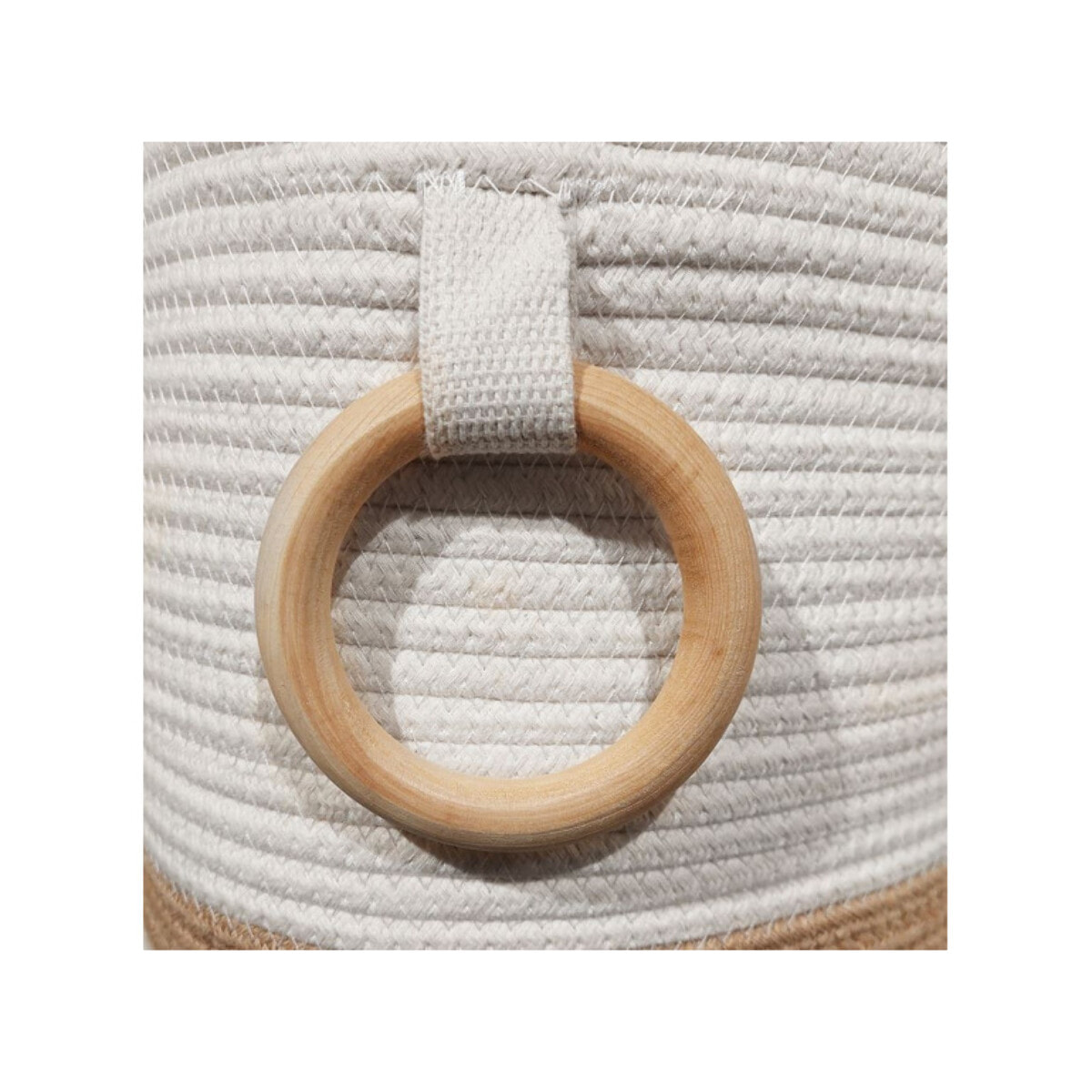 Panier à linge Marron et Blanc - HYGGE