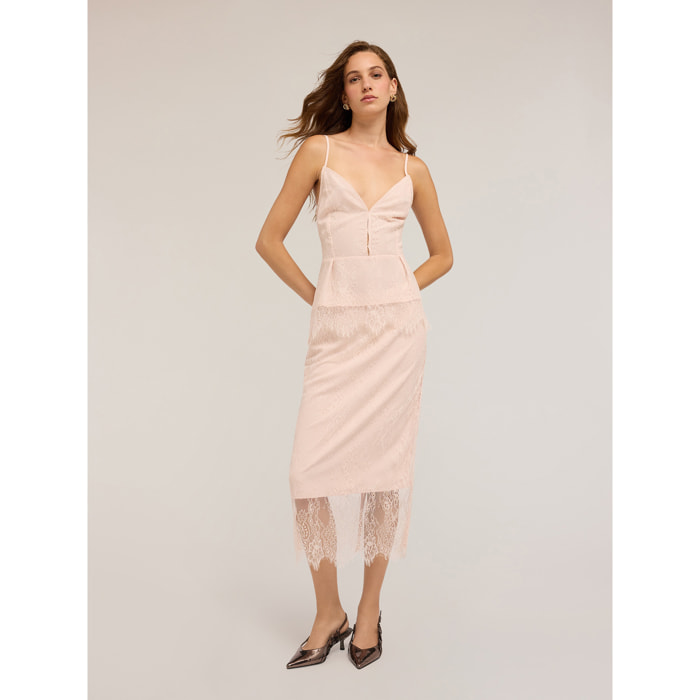 Motivi - Top de encaje - Rosa cipria