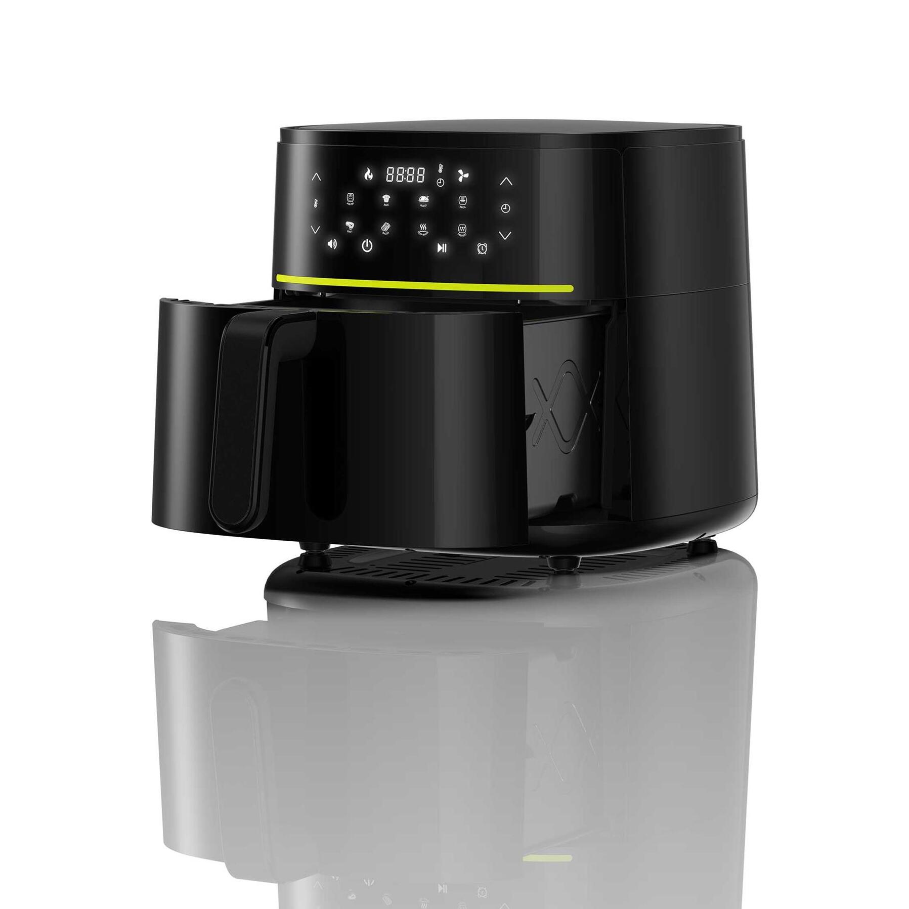 Freidora de aire xtra de 6l y 1500w con 8 programas