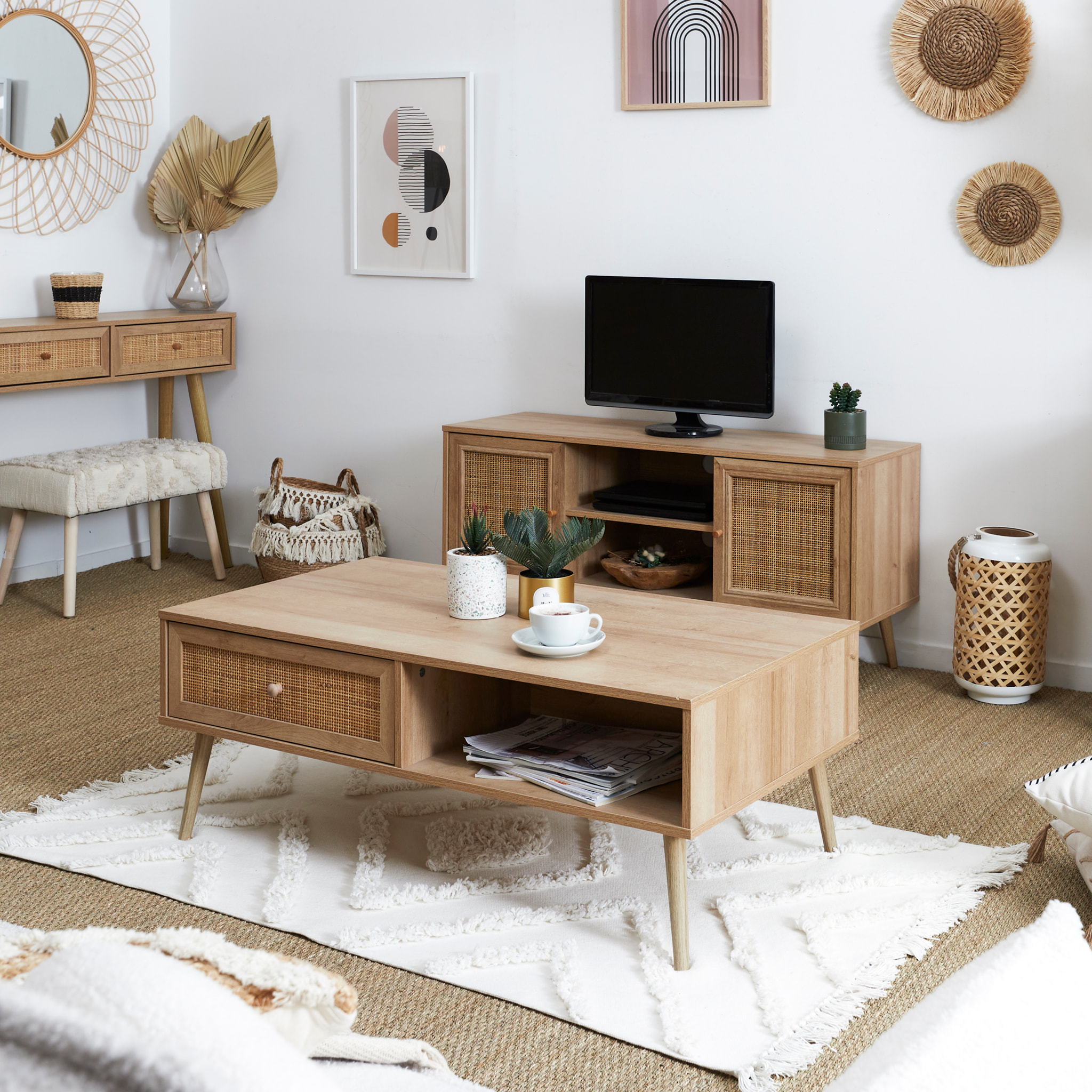 Table Basse - HOME DECO FACTORY - Bali - Bois - Marron