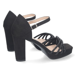 Sandalia de Tacon con Hebilla