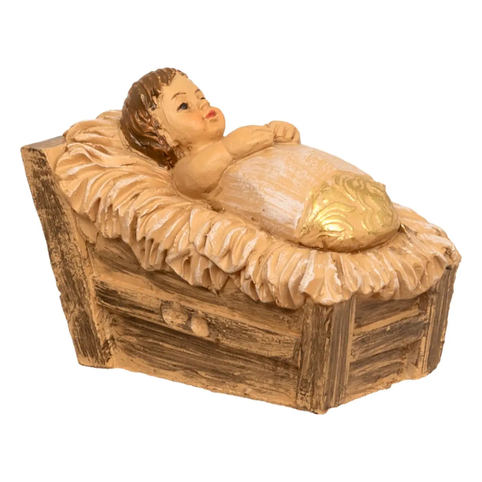 Lot de 10 santons pour crèche de Noël H.15cm résine