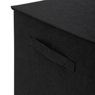 Panier à linge "Colorama" noir 74L
