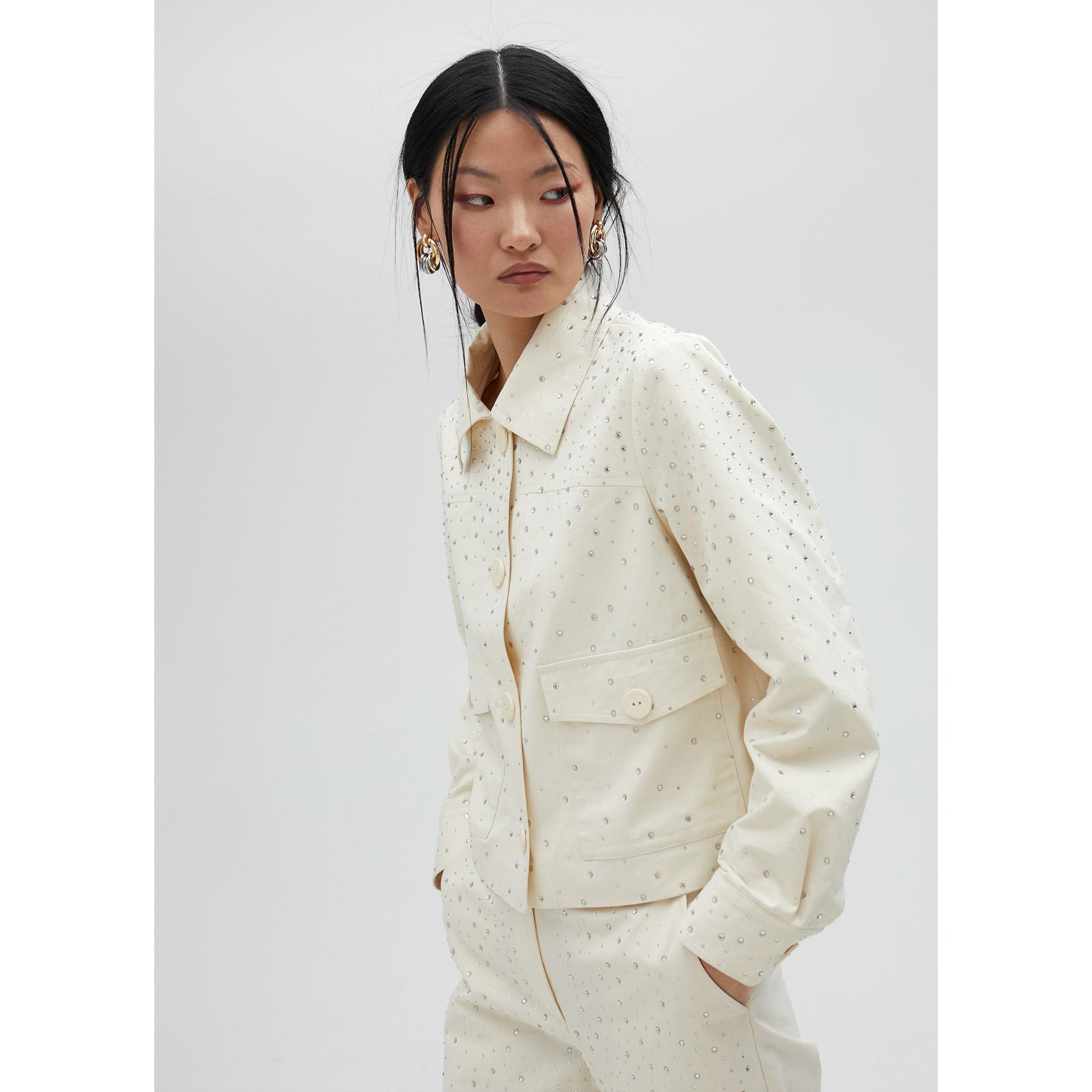 Giacca di jeans con strass