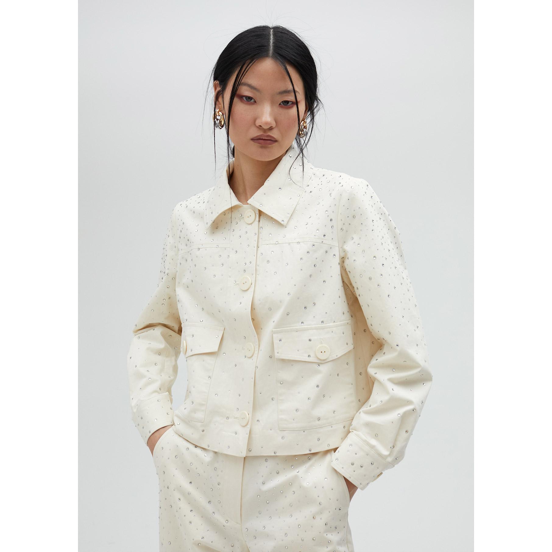 Giacca di jeans con strass