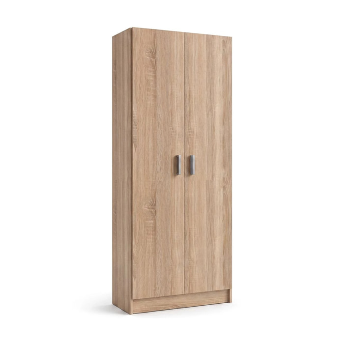 Armario de 2 puertas en roble canadian 73x180 cm Multi Useful 73 Roble
