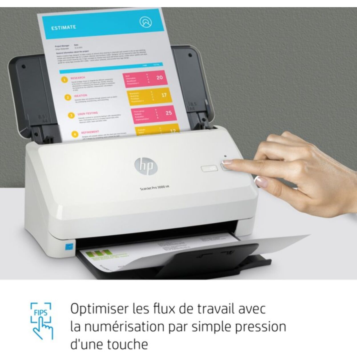 Scanner à défilement HP ScanJet Pro 3000 s4