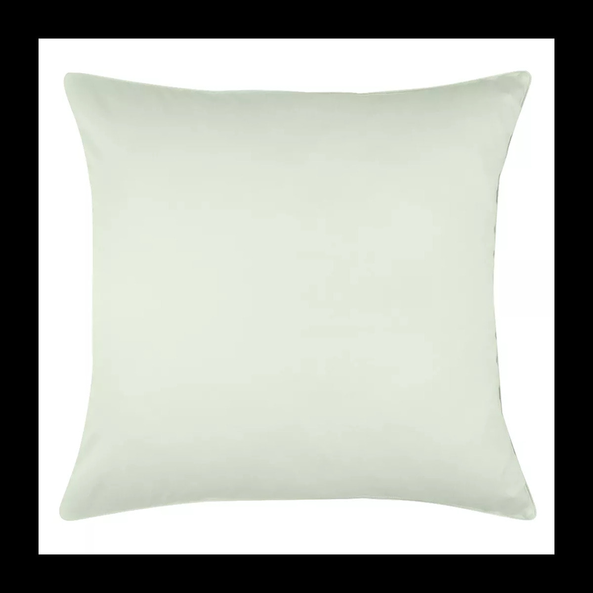 Taie d'oreiller satin de coton uni vert Ava uni vert d'eau