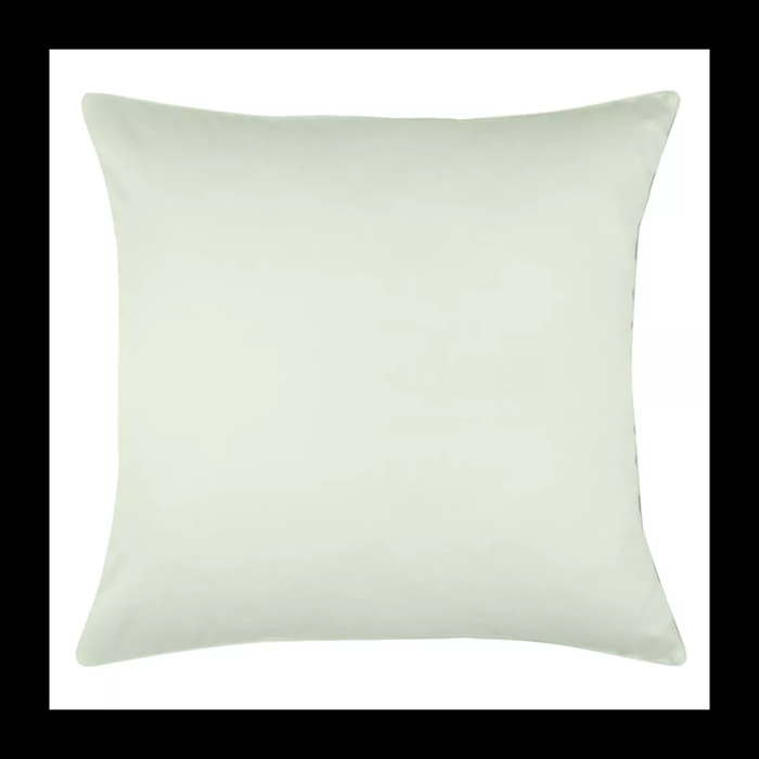 Taie d'oreiller satin de coton uni vert Ava uni vert d'eau