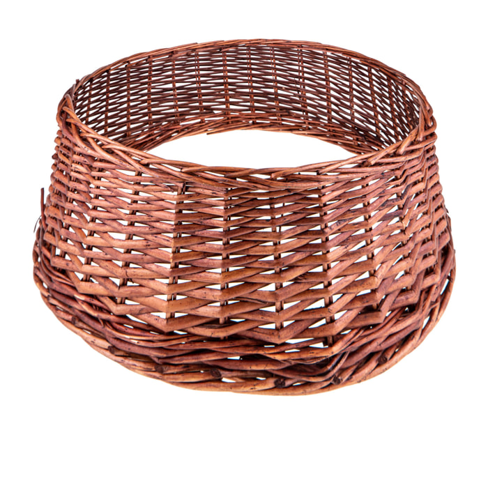 Base Abete Rattan - Pezzi 1 - Colore Marrone - 60x25,5Hx60cm - Bianchi Dino