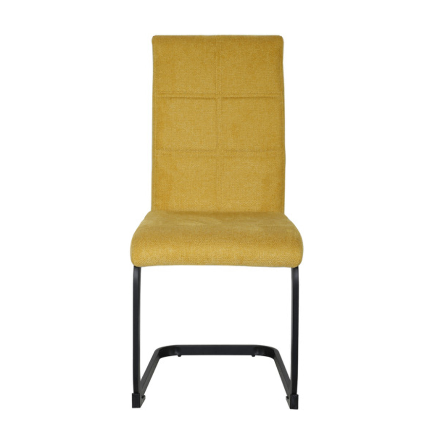 Chaise en tissu avec pied luge en métal - FABIO