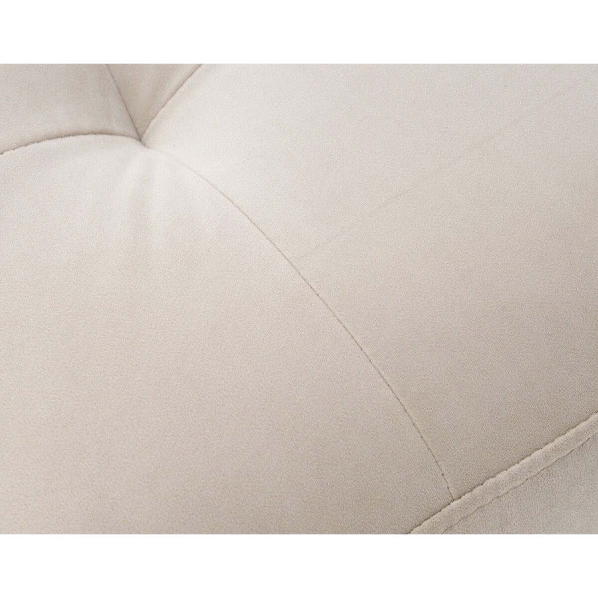 Isaure - pouf en velours - Beige